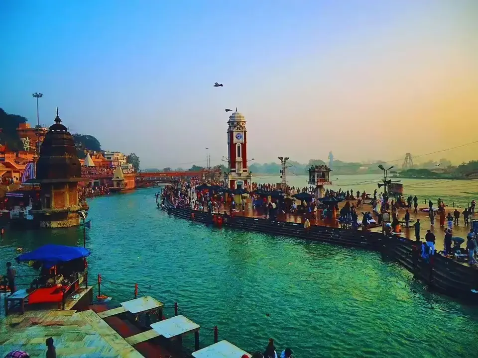 Ghats along the Ganga at Haridwar