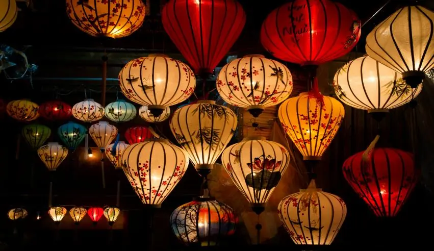 Colourful silk lanterns in Hoi An